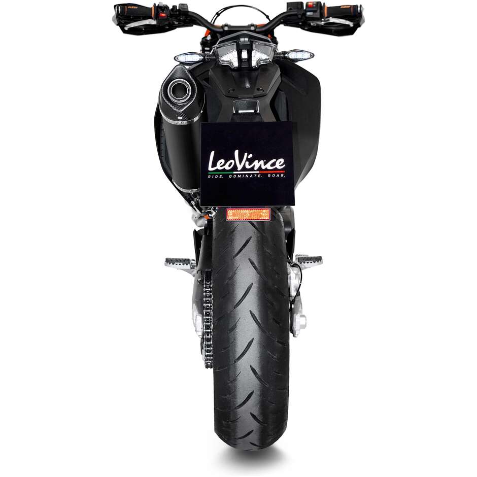 Leovince 14073K BLACK Full System Exhaust System Specific for GAS GAS ES700 - SM700 (22-24); KTM 690 SMC R - 690 ENDURO R (19-24)