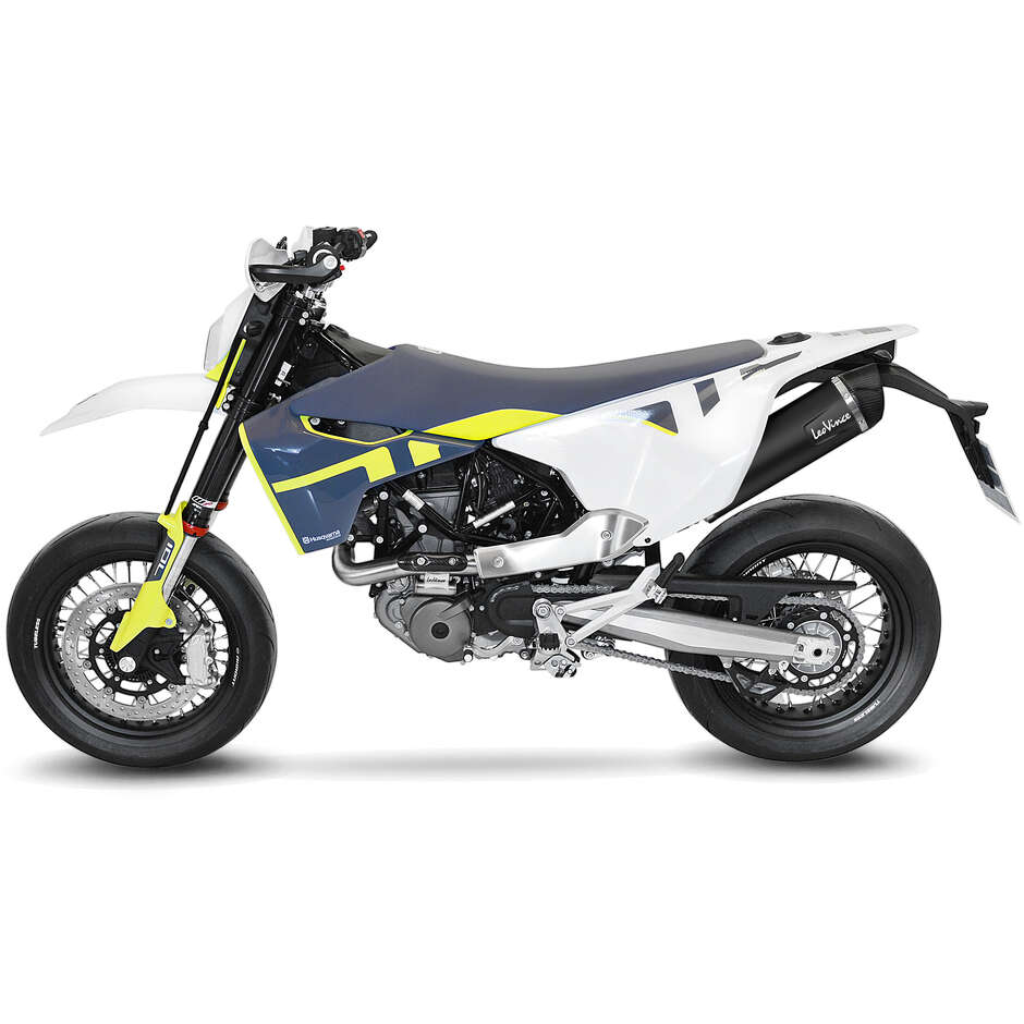 Leovince 14075K BLACK Full System Exhaust System Specific For HUSQVARNA 701 Supermoto - 701 Enduro/LR (17-24)