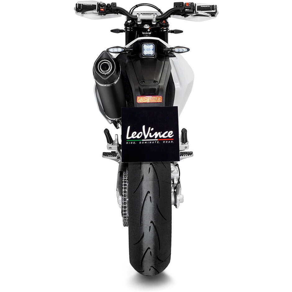 Leovince 14075K BLACK Full System Exhaust System Specific For HUSQVARNA 701 Supermoto - 701 Enduro/LR (17-24)