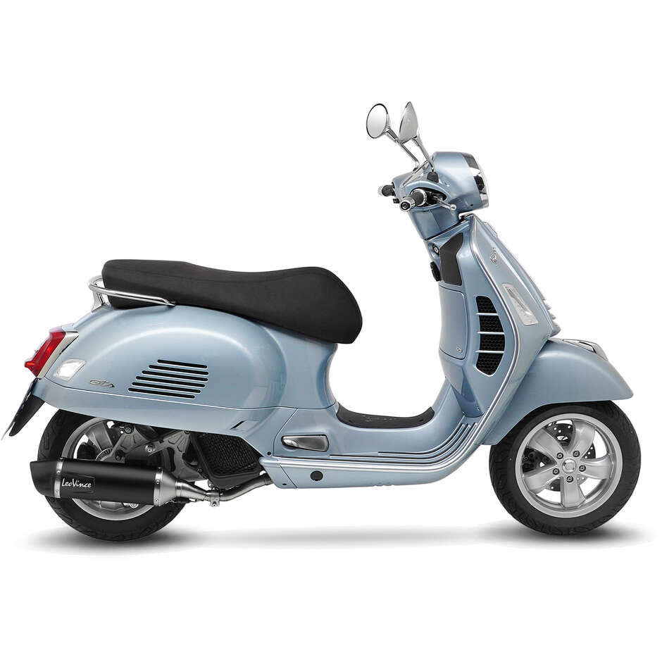 Leovince 14080K BLACK Slip-On Exhaust Specific For PIAGGIO Vespa GTS 125 ie / Super (21-24)