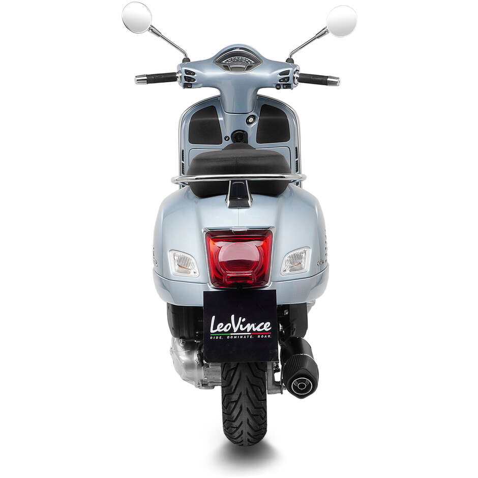 Leovince 14080K BLACK Slip-On Exhaust Specific For PIAGGIO Vespa GTS 125 ie / Super (21-24)