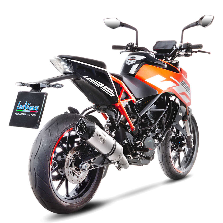 Leovince 14185E LV ONE EVO Slip-On Exhaust Specific For KTM Duke125/390 - RC125/390 (17-20)