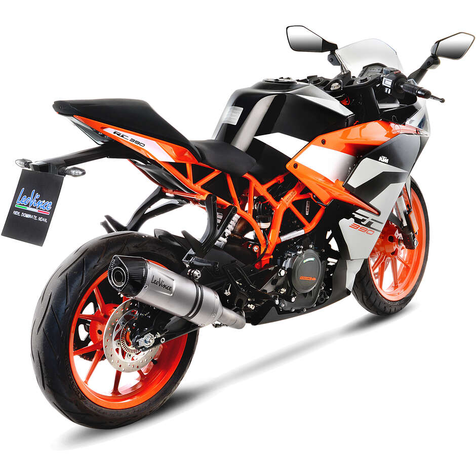 Leovince 14185E LV ONE EVO Slip-On Exhaust Specific For KTM Duke125/390 - RC125/390 (17-20)