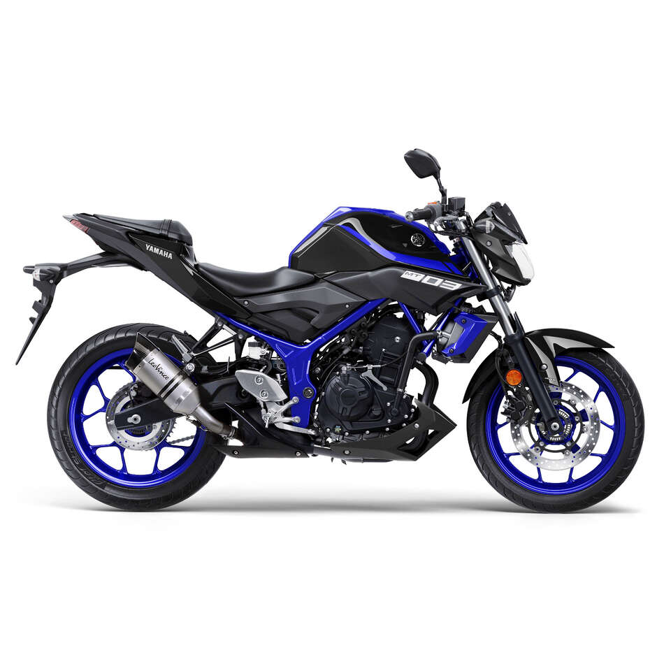 Leovince 14257E LV PRO Slip-On Exhaust Specific For YAMAHA MT-03 (18-20); MT-03 (22-23); YZF-R3 (18-20); YZF-R3 (22-23)