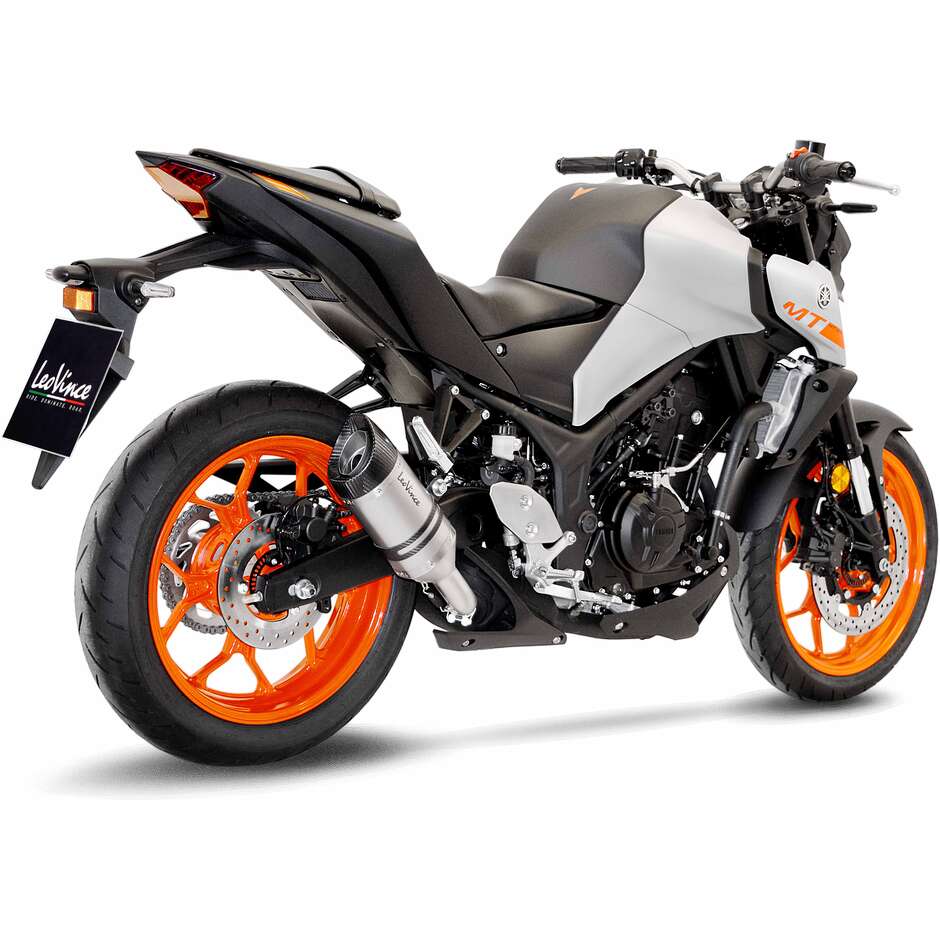Leovince 14257E LV PRO Slip-On Exhaust Specific For YAMAHA MT-03 (18-20); MT-03 (22-23); YZF-R3 (18-20); YZF-R3 (22-23)