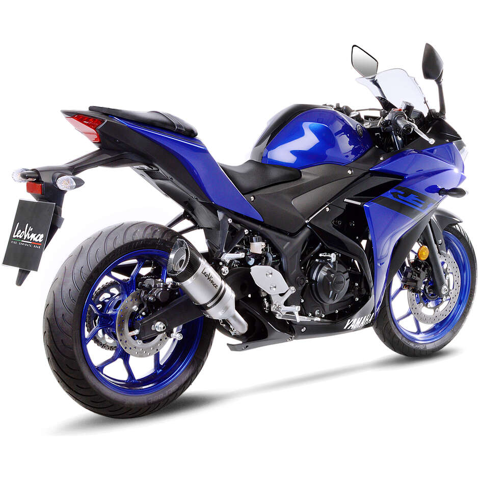 Leovince 14257E LV PRO Slip-On Exhaust Specific For YAMAHA MT-03 (18-20); MT-03 (22-23); YZF-R3 (18-20); YZF-R3 (22-23)