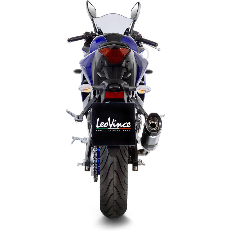 Leovince 14257E LV PRO Slip-On Exhaust Specific For YAMAHA MT-03 (18-20); MT-03 (22-23); YZF-R3 (18-20); YZF-R3 (22-23)