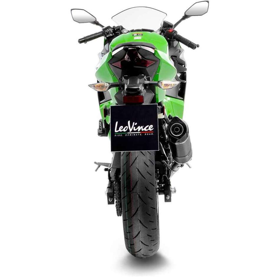 Leovince 14260E LV ONE EVO CARBON FIBER Slip-On-Auspuff speziell für KAWASAKI Ninja500/SE – Z500/SE (24-25); Ninja400 (18-23); Z400 (19-23)