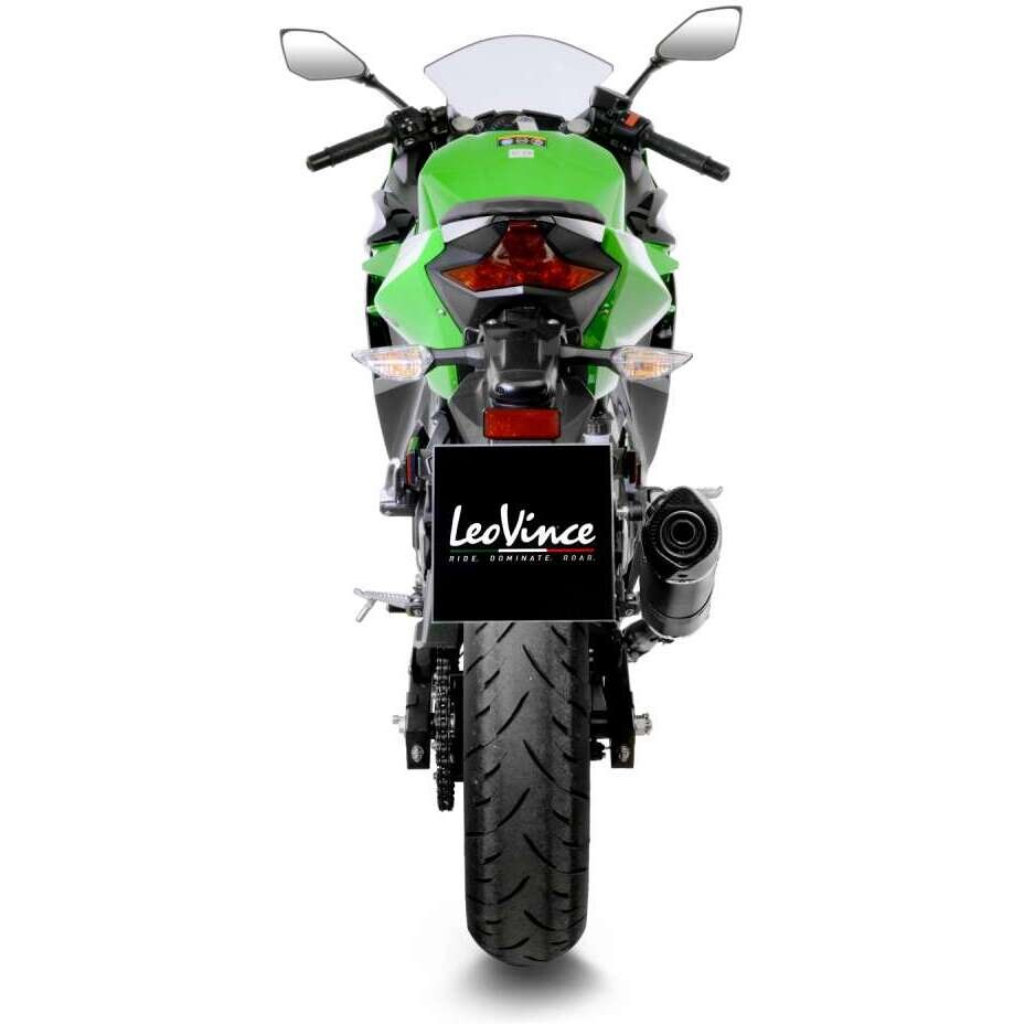 Leovince 14260E LV ONE EVO CARBON FIBER Slip-On-Auspuff speziell für KAWASAKI Ninja500/SE – Z500/SE (24-25); Ninja400 (18-23); Z400 (19-23)