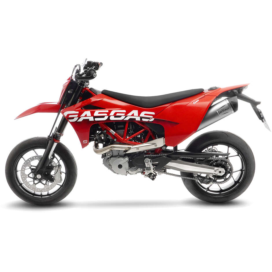Leovince 14363EK LV ONE EVO Slip-On Exhaust Specific for GAS GAS ES700 - SM700 (22-24); KTM 690SMC R - 690Enduro R (19-24)