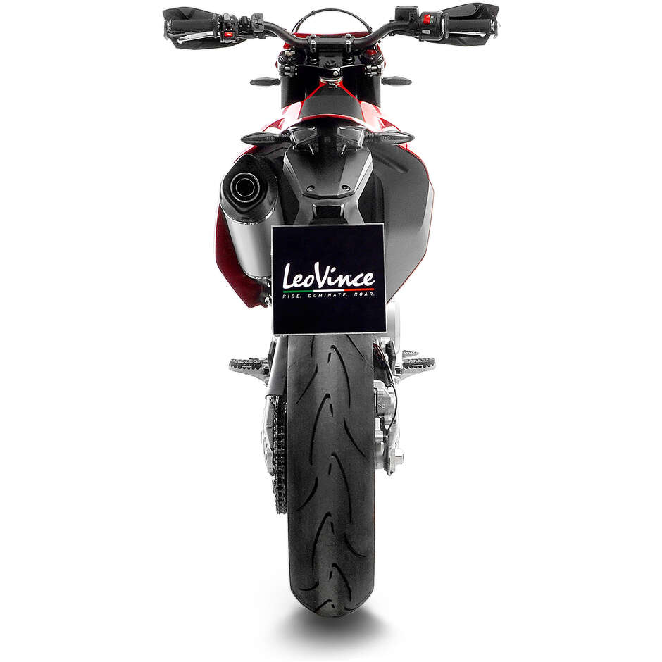 Leovince 14363EK LV ONE EVO Slip-On Exhaust Specific for GAS GAS ES700 - SM700 (22-24); KTM 690SMC R - 690Enduro R (19-24)