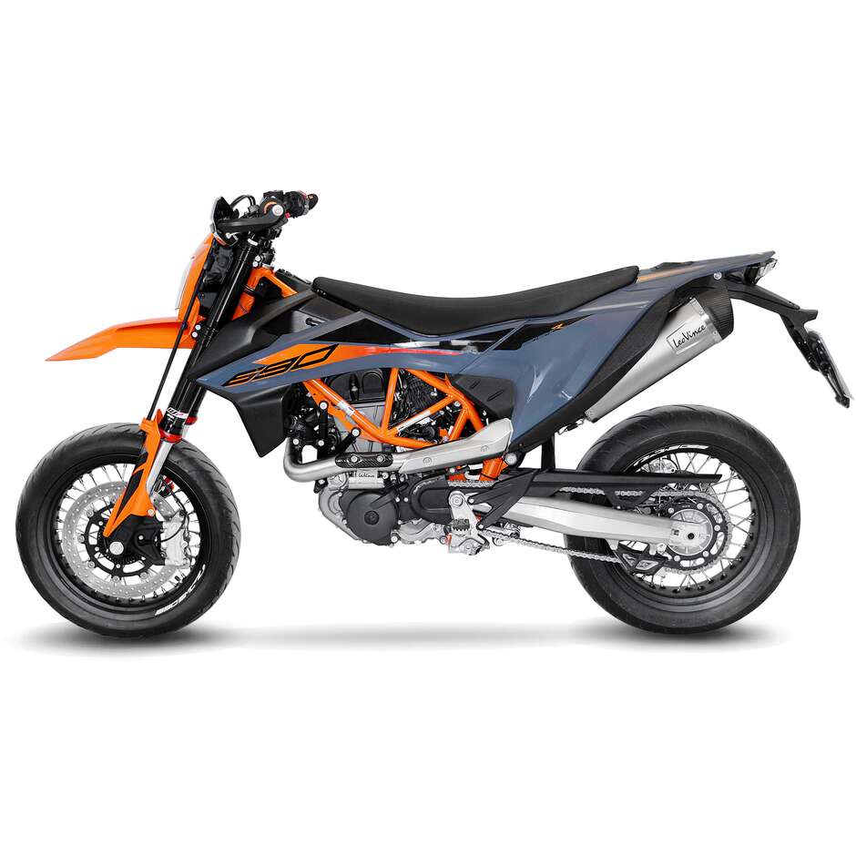 Leovince 14364EK LV ONE EVO Full System Exhaust System Specific For GAS GAS ES700 - SM700 (22-24); KTM 690SMC R - 690Enduro R (19-24)