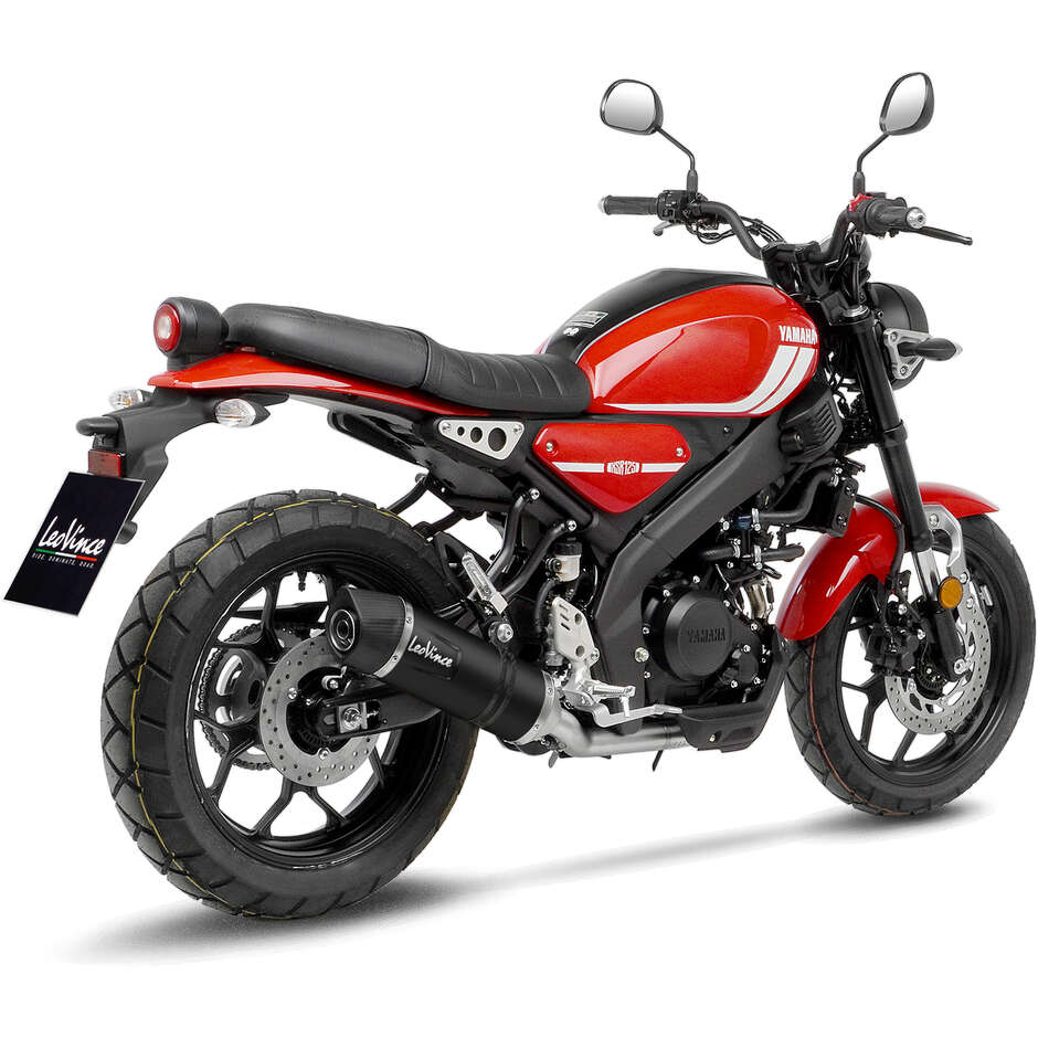 Leovince 14365EBK LV ONE EVO BLACK EDITION Full System Complete Exhaust Specific For YAMAHA MT-125 - XSR125 - YZF-R125 (21-24)
