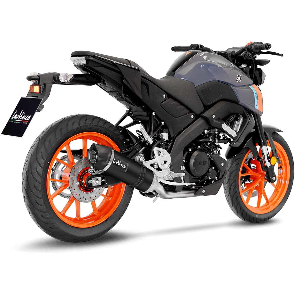 Leovince 14365EBK LV ONE EVO BLACK EDITION Full System Complete Exhaust Specific For YAMAHA MT-125 - XSR125 - YZF-R125 (21-24)