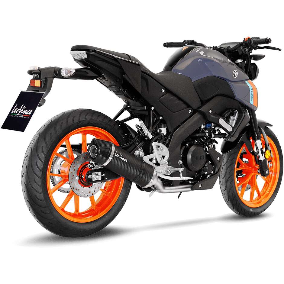 Leovince 14366EK LV ONE EVO CARBON FIBER Full System Exhaust System Specific For YAMAHA MT-125 - XSR125 - YZF-R125 (21-24)
