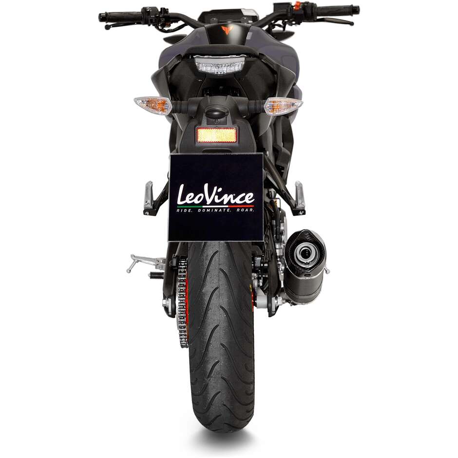 Leovince 14366EK LV ONE EVO CARBON FIBER Full System Exhaust System Specific For YAMAHA MT-125 - XSR125 - YZF-R125 (21-24)