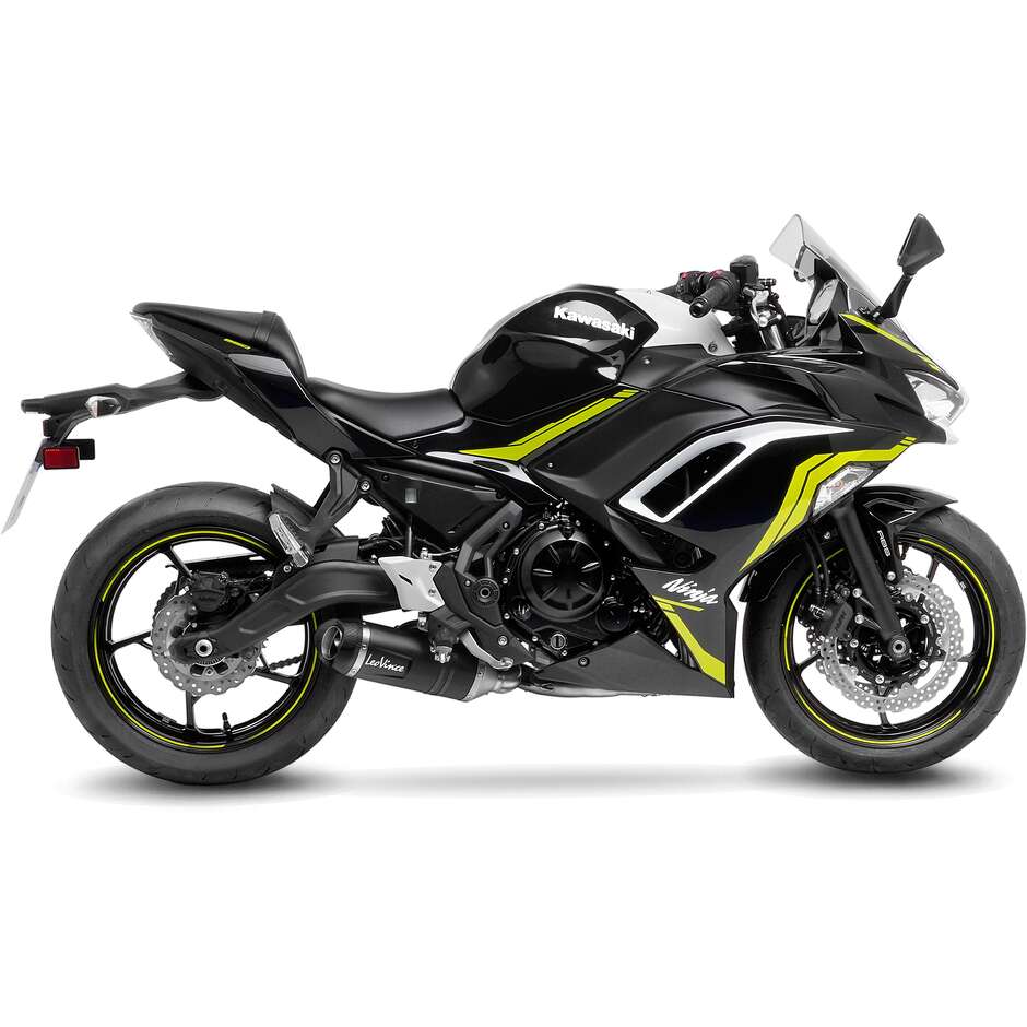 Leovince 14379EBKN LV ONE EVO BLACK EDITION Komplettauspuff speziell für KAWASAKI Ninja650 – Z650 (21-25); Z650RS (22-24); Versys650 (21-24)