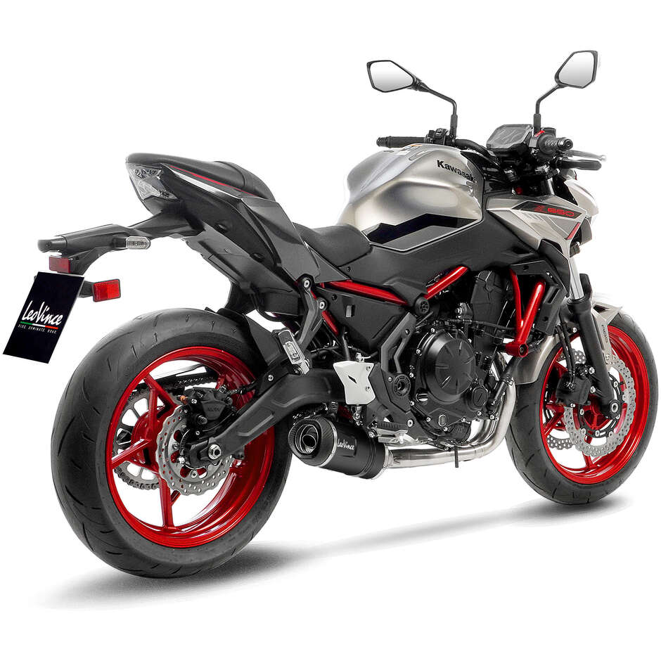 Leovince 14379EBKN LV ONE EVO BLACK EDITION Komplettauspuff speziell für KAWASAKI Ninja650 – Z650 (21-25); Z650RS (22-24); Versys650 (21-24)