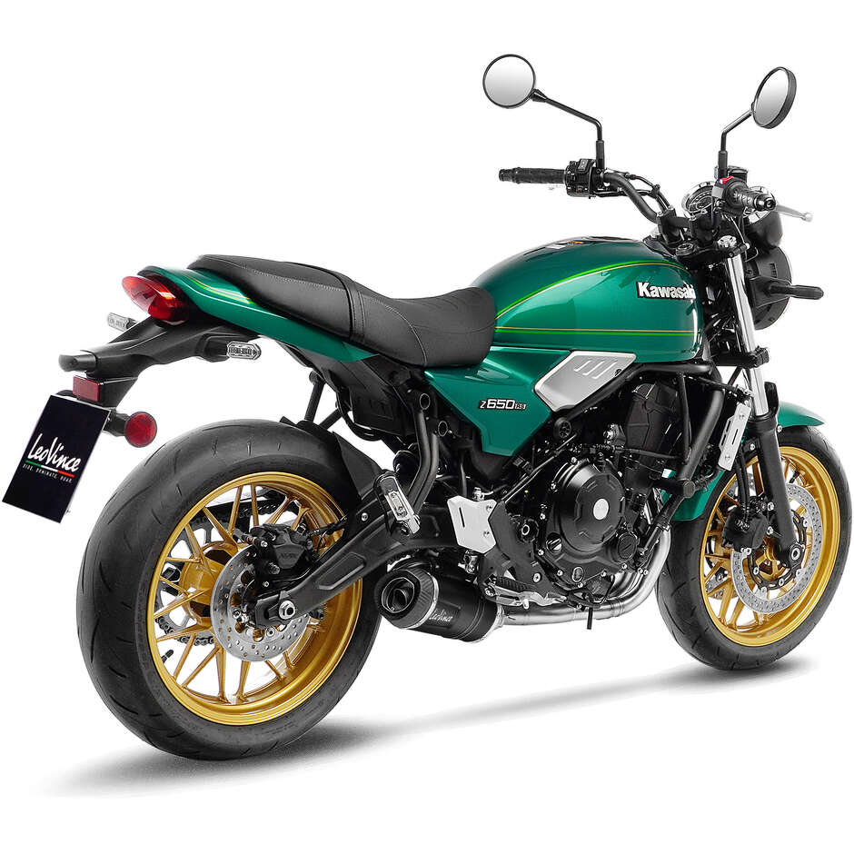 Leovince 14379EBKN LV ONE EVO BLACK EDITION Komplettauspuff speziell für KAWASAKI Ninja650 – Z650 (21-25); Z650RS (22-24); Versys650 (21-24)