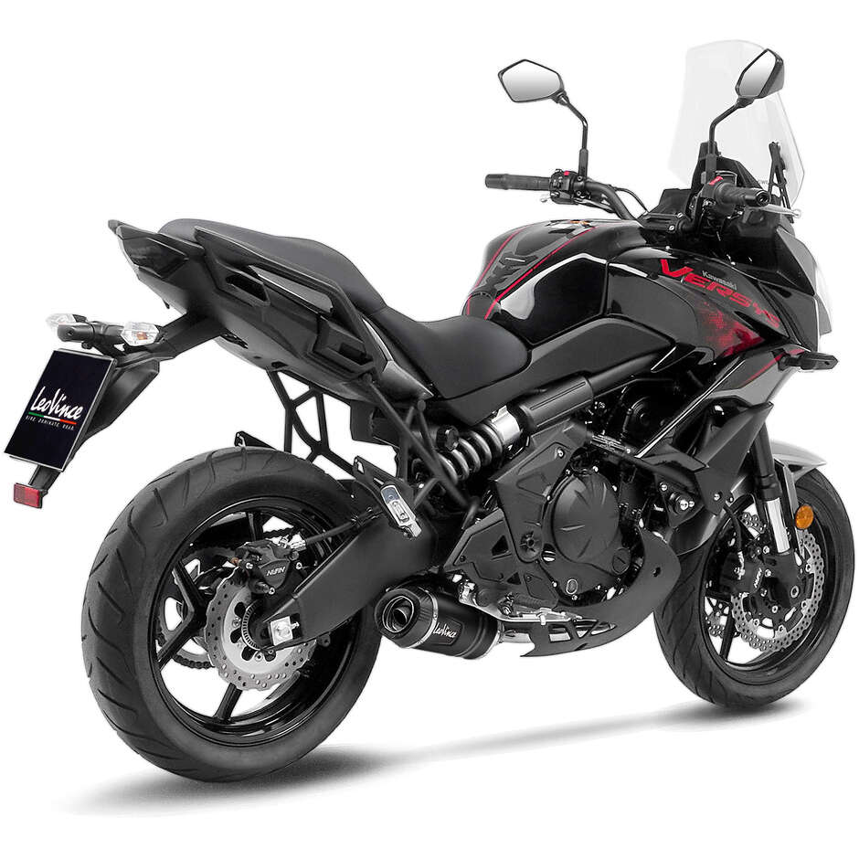 Leovince 14379EBKN LV ONE EVO BLACK EDITION Komplettauspuff speziell für KAWASAKI Ninja650 – Z650 (21-25); Z650RS (22-24); Versys650 (21-24)
