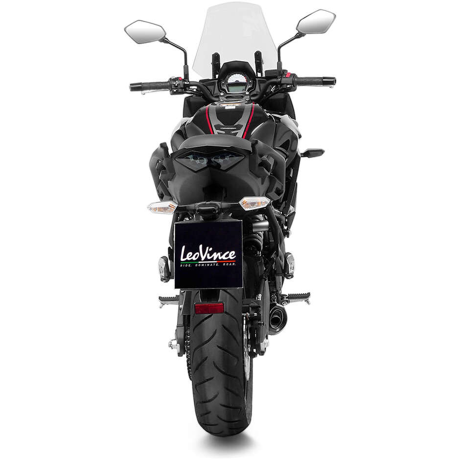 Leovince 14379EBKN LV ONE EVO BLACK EDITION Komplettauspuff speziell für KAWASAKI Ninja650 – Z650 (21-25); Z650RS (22-24); Versys650 (21-24)