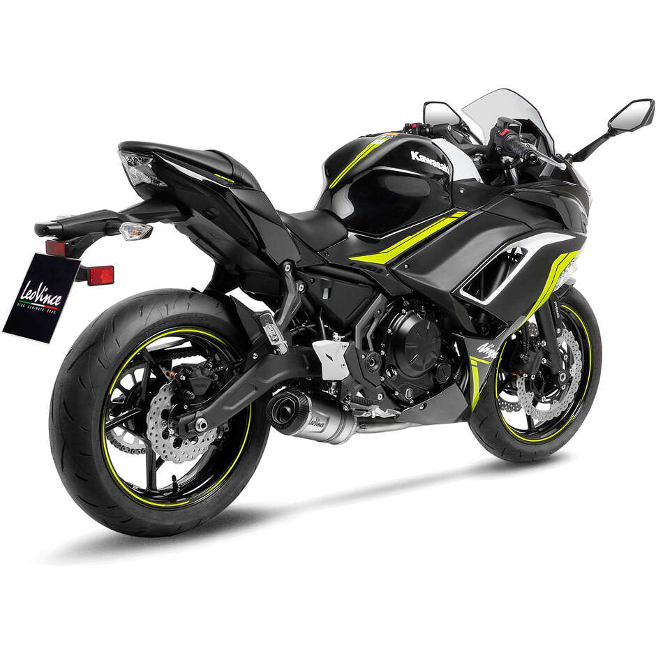 Leovince 14379EKN LV ONE EVO Full System Exhaust System Specific For KAWASAKI Ninja650 - Z650 (21-25); Z650RS (22-24); Versys650 (21-24)