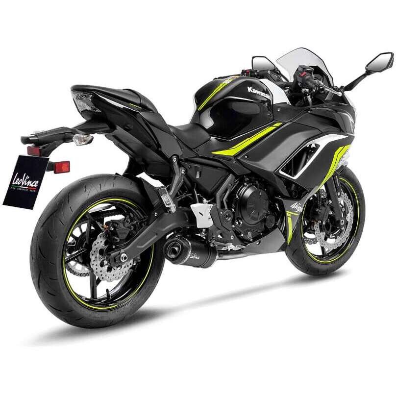 Leovince 14380EKN LV ONE EVO CARBON FIBER Full System Exhaust System Specific For KAWASAKI Ninja650 - Z650 (21-25); Z650RS (22-24); Versys650 (21-24)
