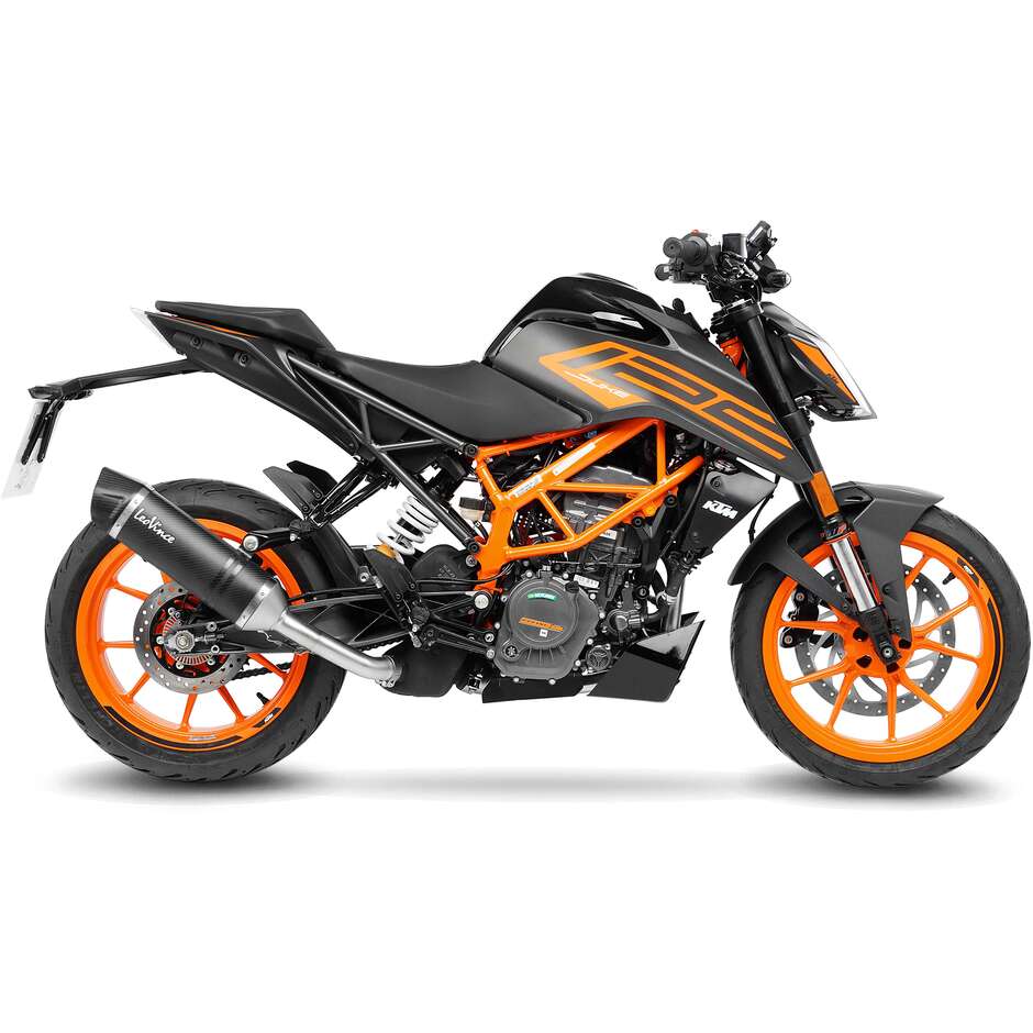Leovince 14394E LV ONE EVO CARBON FIBER Slip-On Exhaust Specific For KTM Duke125/390 (21-23)