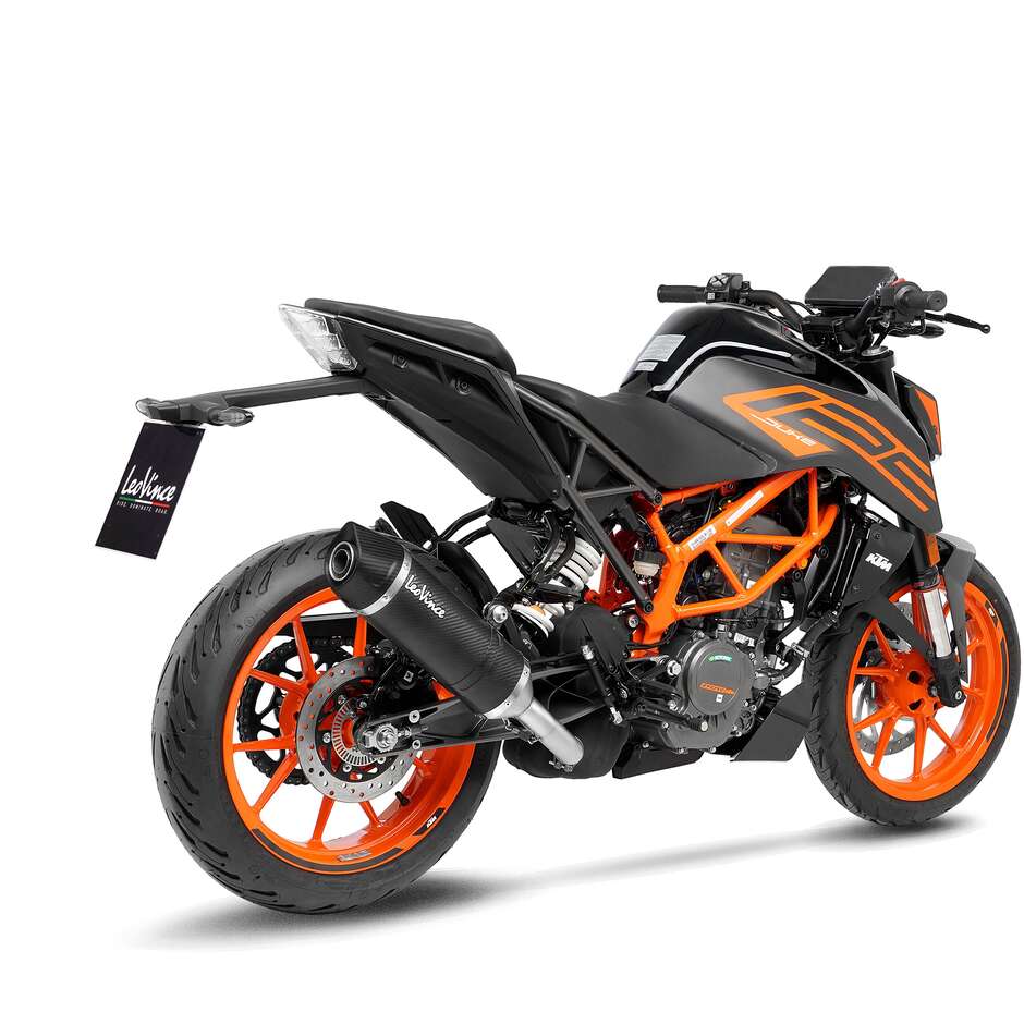 Leovince 14394E LV ONE EVO CARBON FIBER Slip-On Exhaust Specific For KTM Duke125/390 (21-23)