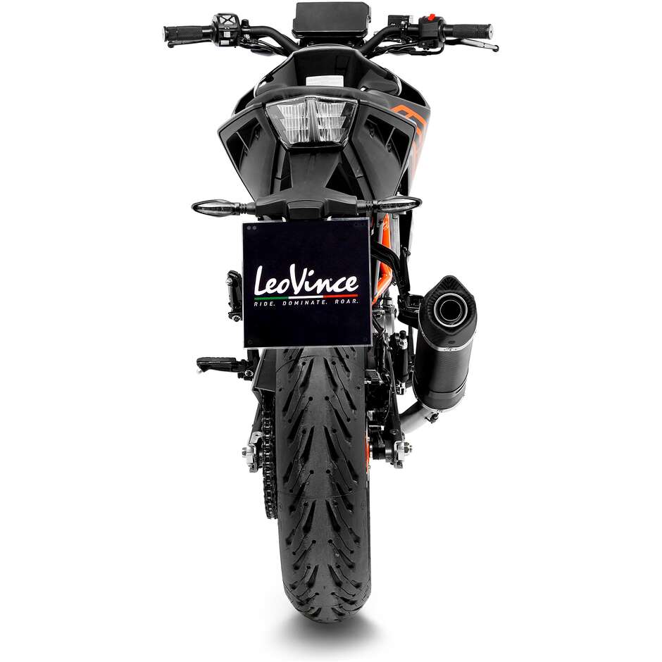 Leovince 14394E LV ONE EVO CARBON FIBER Slip-On Exhaust Specific For KTM Duke125/390 (21-23)
