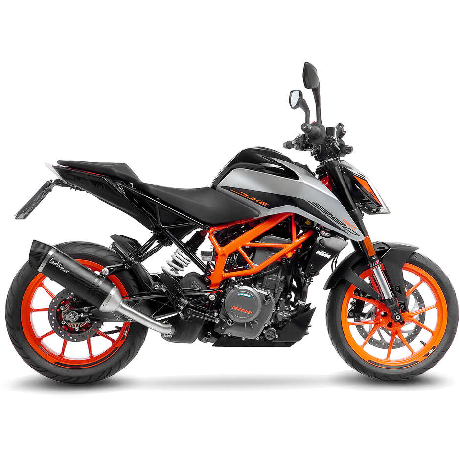 Leovince 14394E LV ONE EVO CARBON FIBER Slip-On Exhaust Specific For KTM Duke125/390 (21-23)