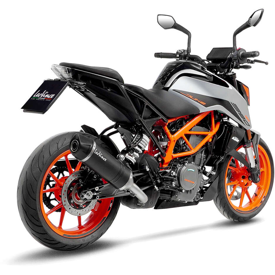 Leovince 14394E LV ONE EVO CARBON FIBER Slip-On Exhaust Specific For KTM Duke125/390 (21-23)
