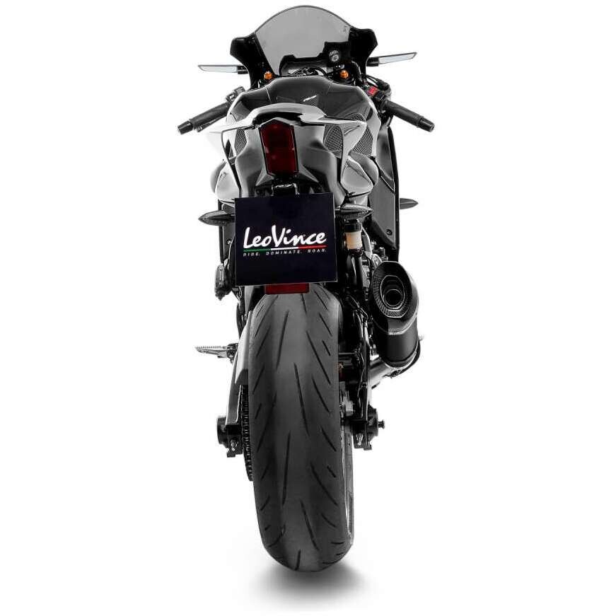 Leovince 14405SBU FACTORY S BLACK EDITION Full System Exhaust Specific For YAMAHA YZF-R7 (21-24)