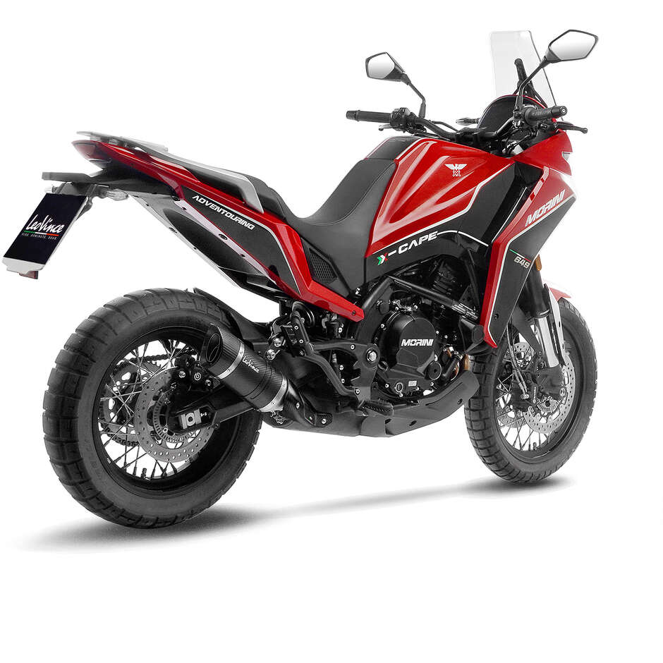 Leovince 14411E LV PRO CARBON FIBER Slip-On Exhaust Specific for MOTO MORINI X-Cape650/A2 (21-24)