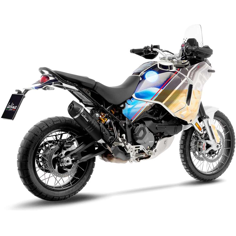 Leovince 14428EB LV ONE EVO BLACK EDITION Slip-On Exhaust Specific For DUCATI DesertX (22-24)