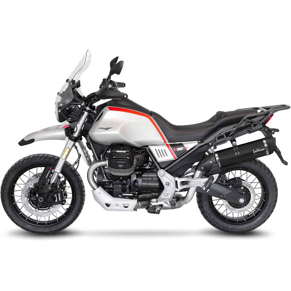 Leovince 14454EB LV ONE EVO BLACK EDITION Slip-On Exhaust Specific For MOTO GUZZI V85TT (19-25)