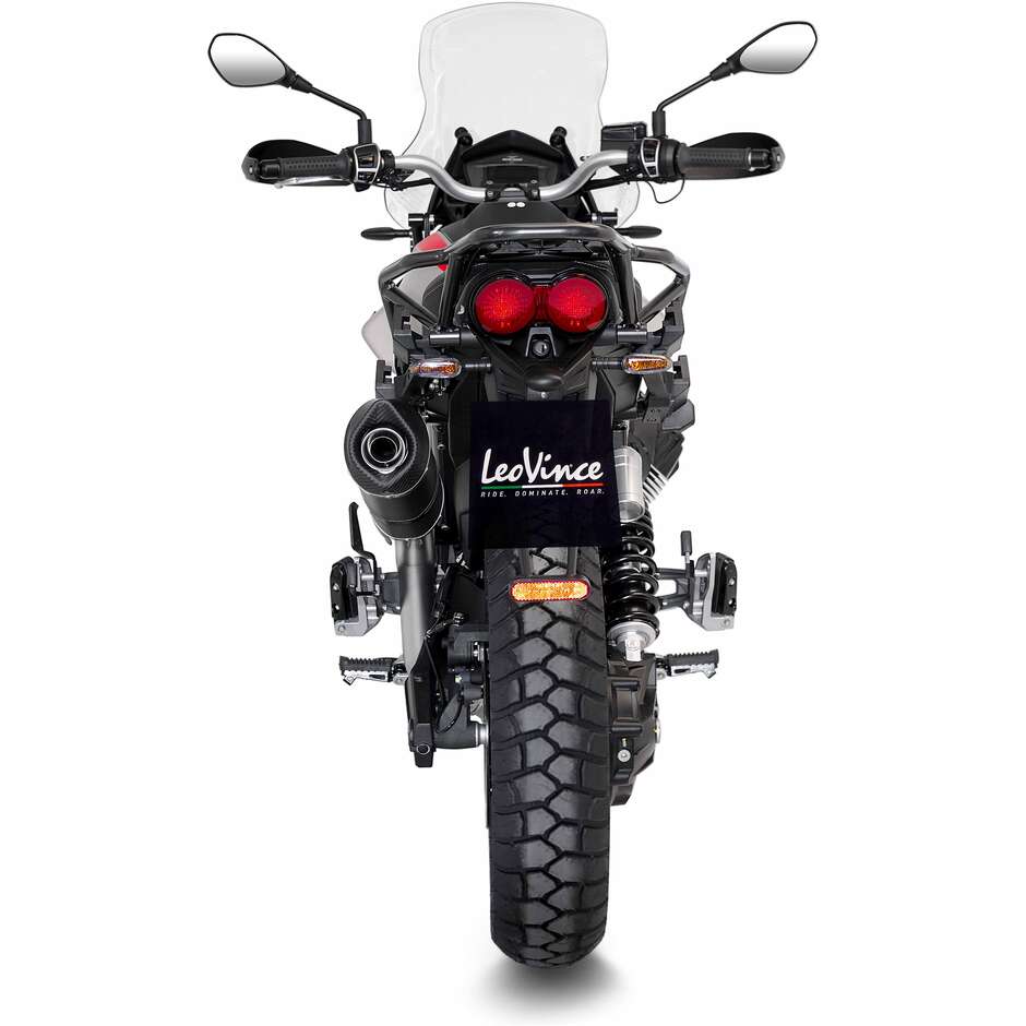 Leovince 14454EB LV ONE EVO BLACK EDITION Slip-On Exhaust Specific For MOTO GUZZI V85TT (19-25)