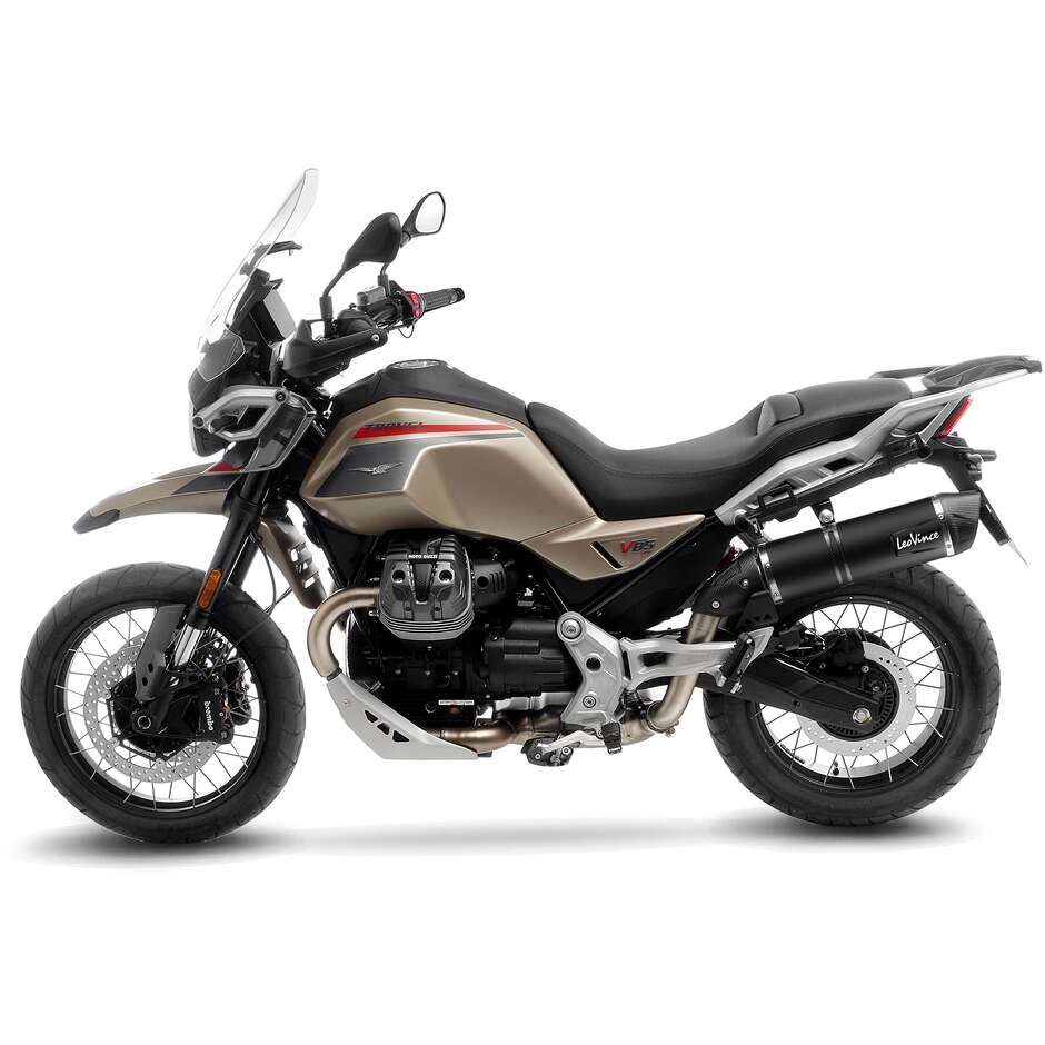 Leovince 14454EB LV ONE EVO BLACK EDITION Slip-On Exhaust Specific For MOTO GUZZI V85TT (19-25)