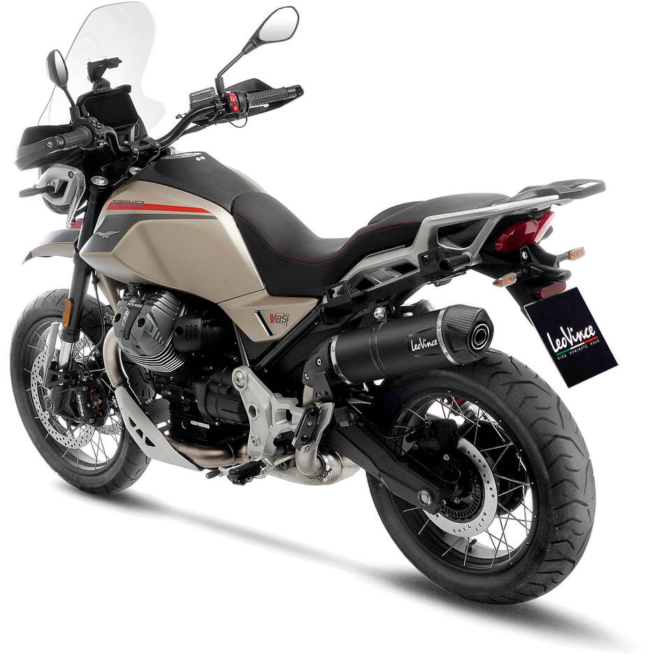 Leovince 14454EB LV ONE EVO BLACK EDITION Slip-On Exhaust Specific For MOTO GUZZI V85TT (19-25)
