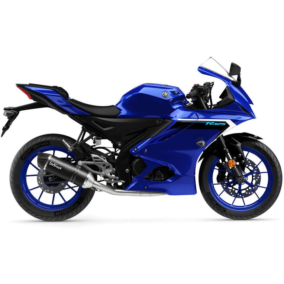 Leovince 14457EU LV ONE EVO Carbon Fiber Slip-On Exhaust Specific for YAMAHA MT-125 (21-26); XSR 125 (21-26); YZF-R 125 (21-26)