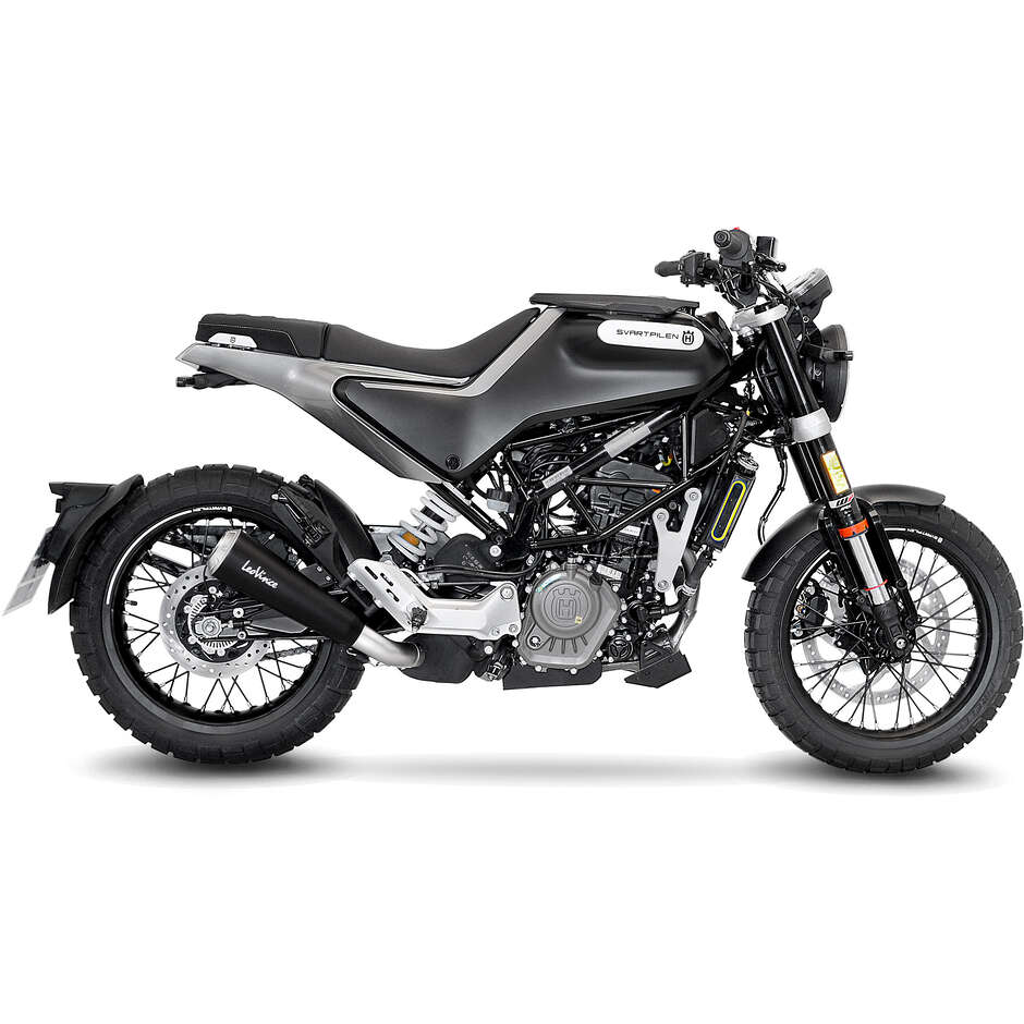 Leovince 15126 GP ONE Slip-On Exhaust Specific For HUSQVARNA Svartpilen125/401 (21-23); Vitpilen125/401 (20-23)