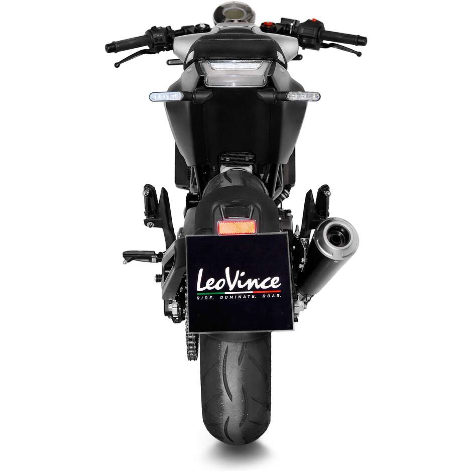 Leovince 15126 GP ONE Slip-On Exhaust Specific For HUSQVARNA Svartpilen125/401 (21-23); Vitpilen125/401 (20-23)