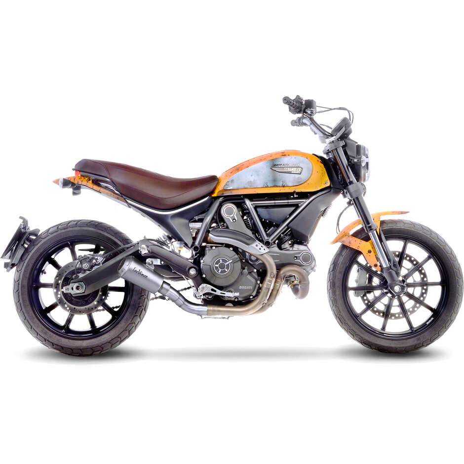 Leovince 15206U LV-10 Slip-On Exhaust Specific For DUCATI Scrambler800 Icon/Classic (15-20); Scrambler800 Cafe Racer/Full Throttle - Monster797 (17-20)