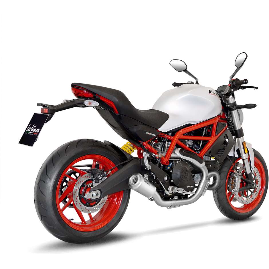 Leovince 15206U LV-10 Slip-On Exhaust Specific For DUCATI Scrambler800 Icon/Classic (15-20); Scrambler800 Cafe Racer/Full Throttle - Monster797 (17-20)
