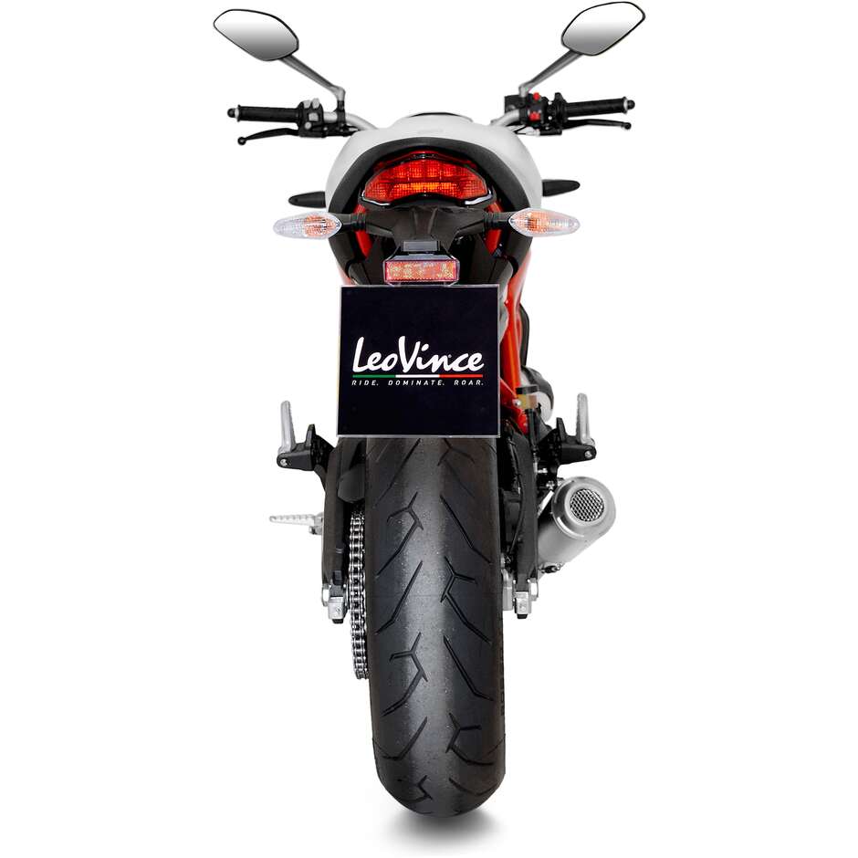Leovince 15206U LV-10 Slip-On Exhaust Specific For DUCATI Scrambler800 Icon/Classic (15-20); Scrambler800 Cafe Racer/Full Throttle - Monster797 (17-20)