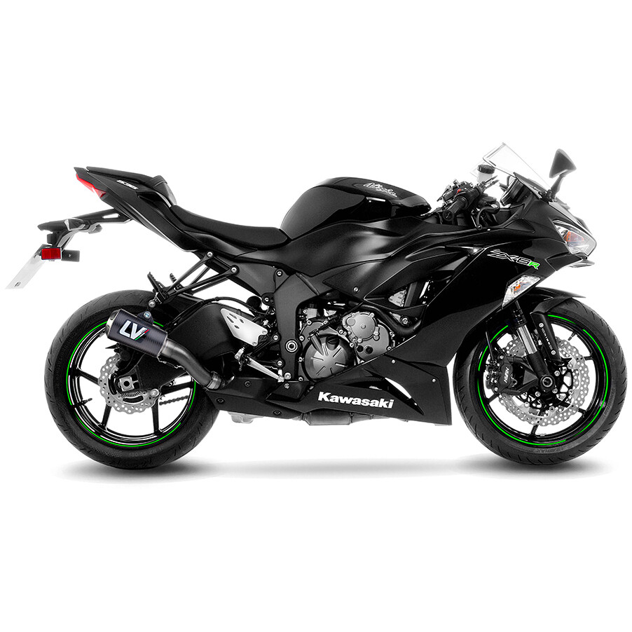 Leovince 15233CU LV-10 CARBONFASER Slip-On-Auspuff speziell für KAWASAKI ZX-6R Ninja (09-20)