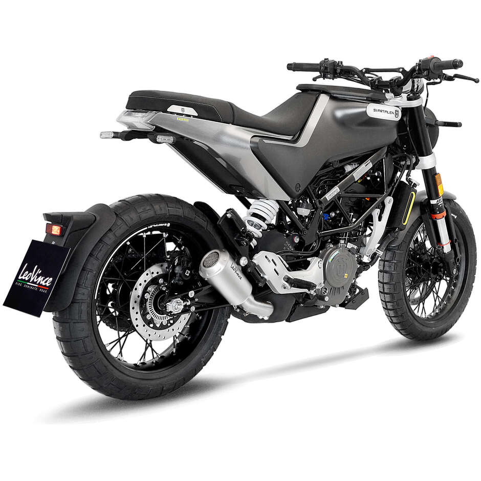 Leovince 15242U LV-10 Exhaust Specific For HUSQVARNA Svartpilen401 - Vitpilen125 (21-23); Svartpilen401 - Vitpilen401 (20-23)