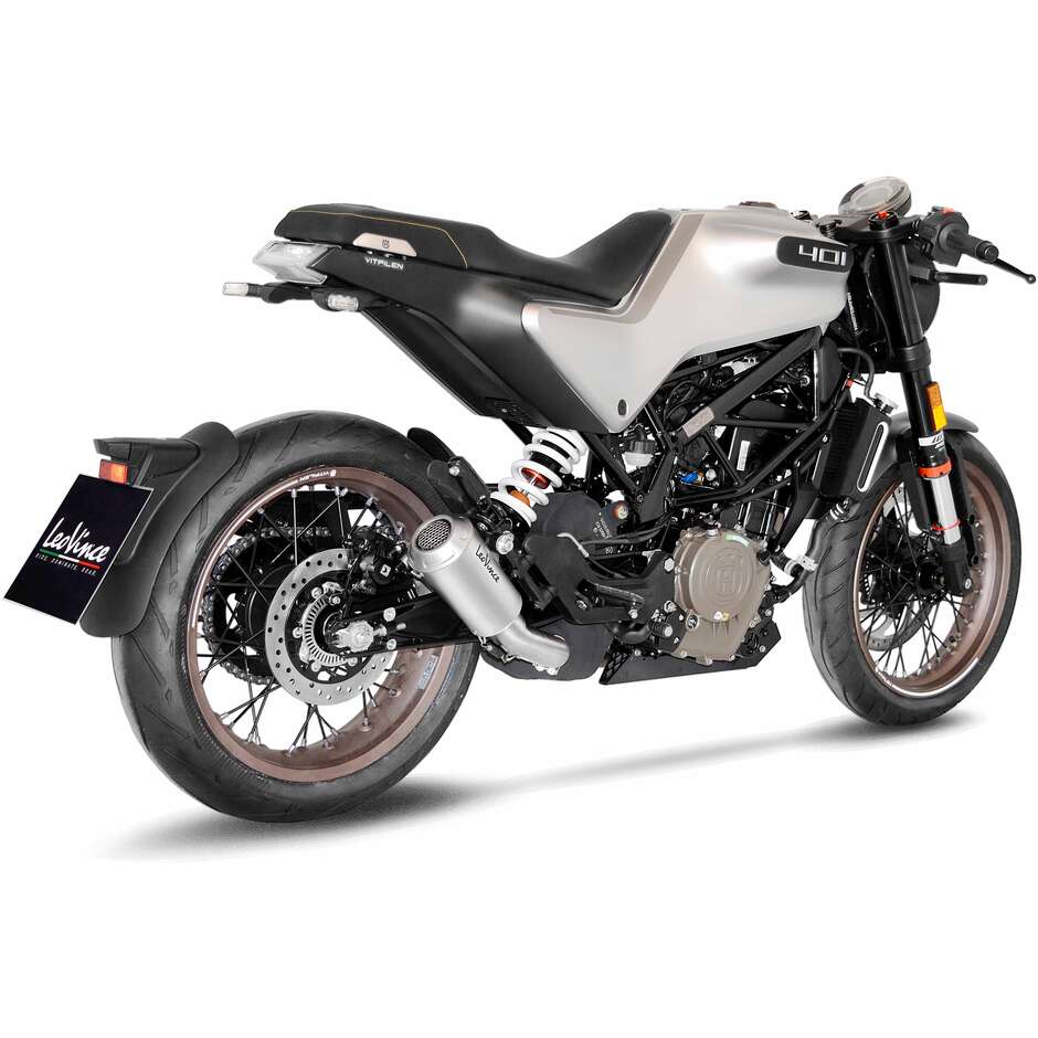 Leovince 15242U LV-10 Exhaust Specific For HUSQVARNA Svartpilen401 - Vitpilen125 (21-23); Svartpilen401 - Vitpilen401 (20-23)
