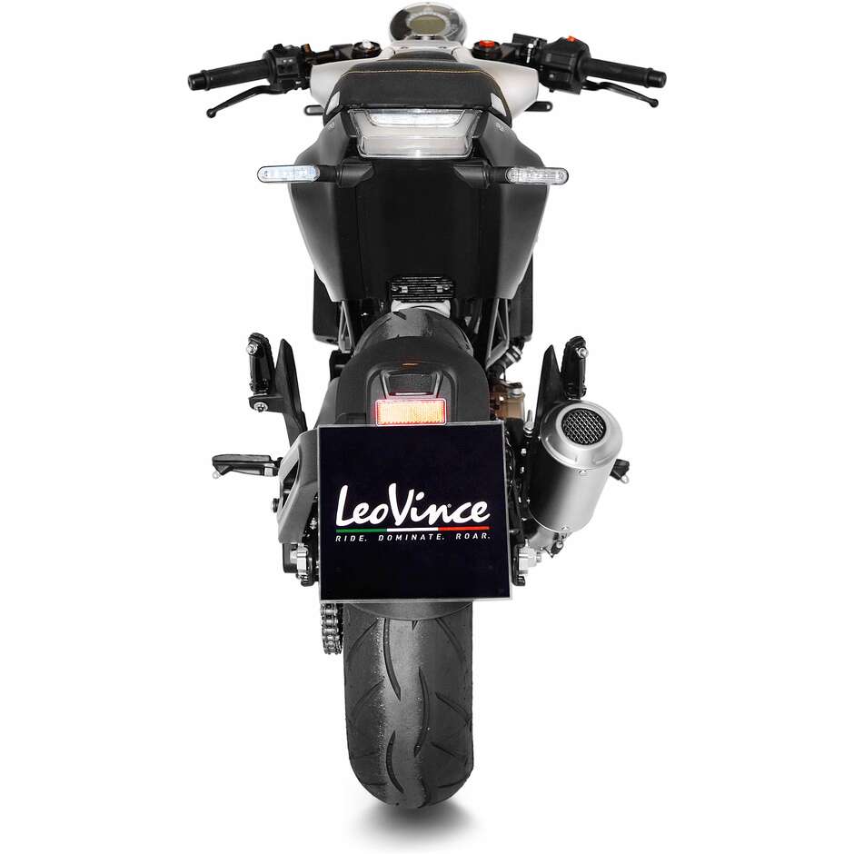 Leovince 15242U LV-10 Exhaust Specific For HUSQVARNA Svartpilen401 - Vitpilen125 (21-23); Svartpilen401 - Vitpilen401 (20-23)