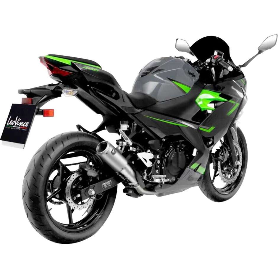 Leovince 15400TU LV CORSA Titanium Slip-On Exhaust Specific for KAWASAKI Ninja 400 (18-23); Z 400 (19-23); Ninja 500/SE (24-26); Z 500/SE (24-26)